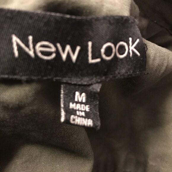 New Look Utility Cargo Hooded Jacket Army Green Medium - Picture 4 of 11